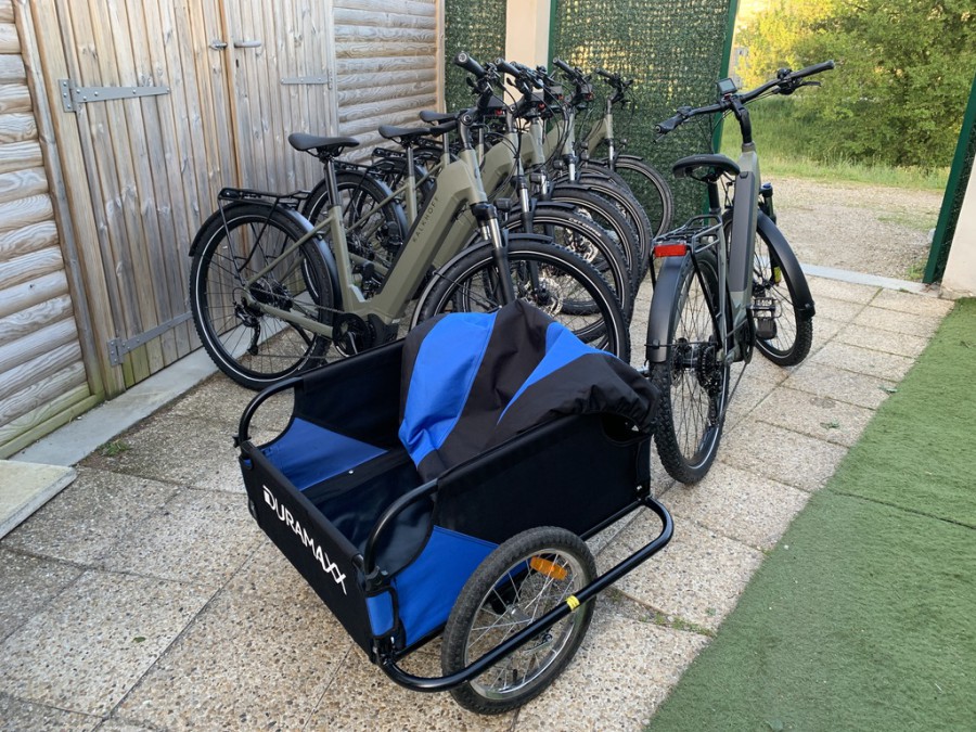 Transport de bagages sur la ViaRhona.