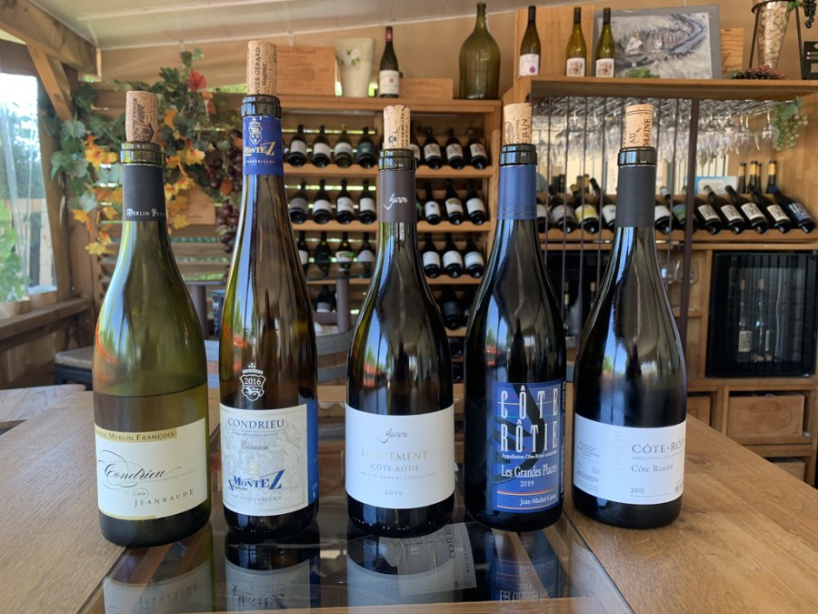 Vins proposés dans les dégustation après une balade en gyropode.